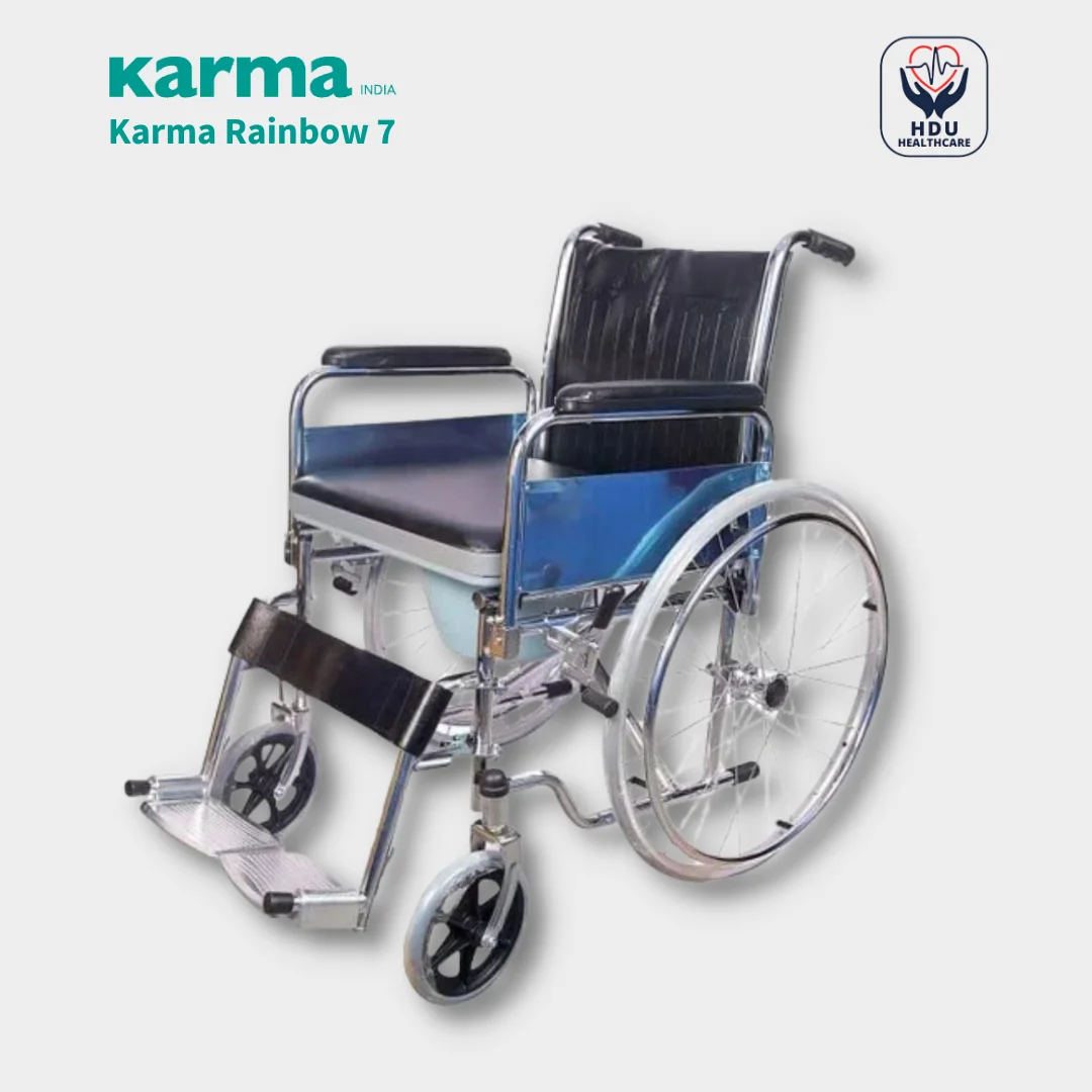 Karma Rainbow Commode Wheel Chair Hdu Medical Equipments Store