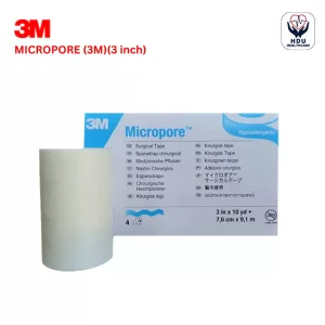 3M Micropore Surgical Tape, 1530 Series | 3 Inch | Pack of 12 Rolls