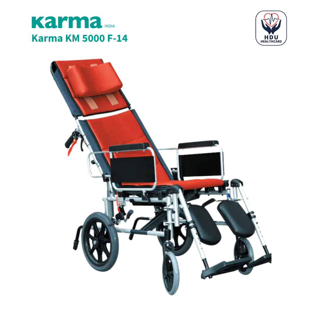 Karma KM5000 F14 Recline Premium Wheelchair HDU Medical Equipments