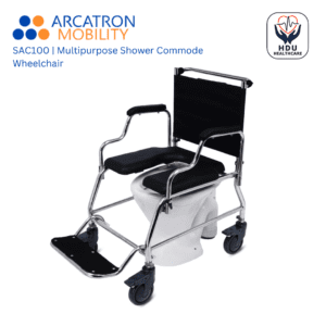 Arcatron Mobility SAC100 Multipurpose Shower Commode Wheelchair